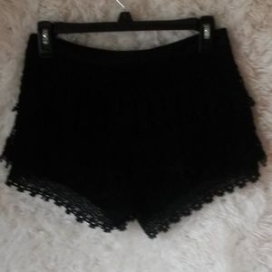 SAN SOUCI Black Lace Shorts